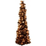 Bronzový lesklý vánoční stromek Sparkling – 14*14*60 cm - J-Line by Jolipa – Hledejceny.cz