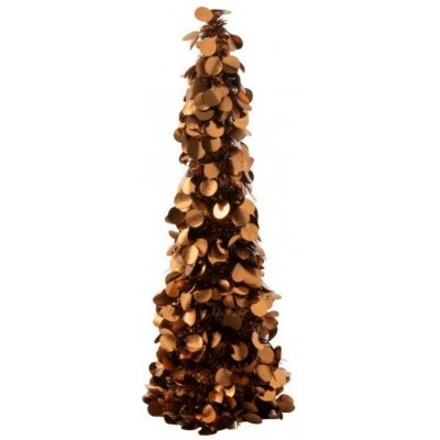 Bronzový lesklý vánoční stromek Sparkling – 14*14*60 cm - J-Line by Jolipa – Hledejceny.cz