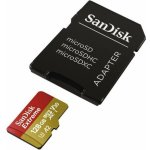SanDisk Micro SDHC Extreme 32GB 100MB/s A1 UHS-I U3 V30 pro akční kamery + SD adaptér; SDSQXAF-032G-GN6AA