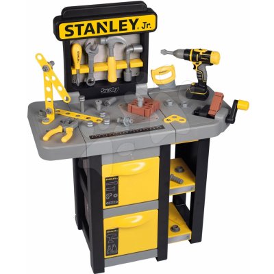 Smoby pracovní dílna skládací Stanley Open Bricolo Workbench s 37 doplňky – Sleviste.cz