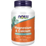 NOW Foods Magnesium & Calcium se Zinkem a Vitamínem D3 250 tablet – Hledejceny.cz