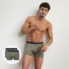 Boxerky, trenky, slipy Dim Green Ecosmart boxer pánské bio boxerky zelené 2 ks