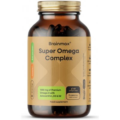 BrainMax Super Omega Complex 60 softgel kapslí – Hledejceny.cz