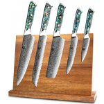 Sakuro Kuchyňský set 5 nožů SaKuRo Ocean Shell z damaškové oceli – Zboží Mobilmania