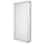 SkladOken.cz vedlejší vchodové dveře jednokřídlé 98 x 208 cm plné bílé LEVÉ – Sleviste.cz