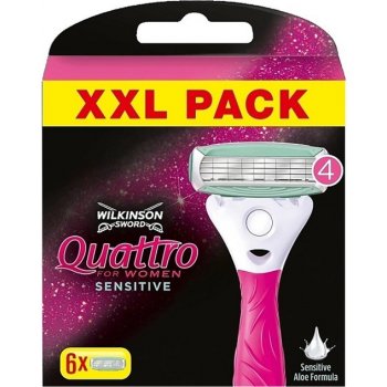 Wilkinson Sword Quattro for Women Sensitive 6 ks