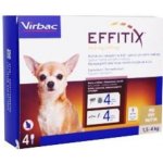 Effitix Spot-on XS 1,5-4 kg 26,8 / 240 mg 4 x 0,44 ml – Hledejceny.cz