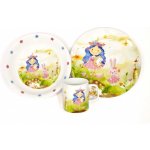 Matell Dětská jídelní souprava PRINCESS porcelán 3 dílná – Zboží Dáma