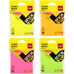 DELI GROUP CO., LTD. Bloček samolepící STICK UP neon 76 x 76mm 100l DELI EA02302 mix – Hledejceny.cz