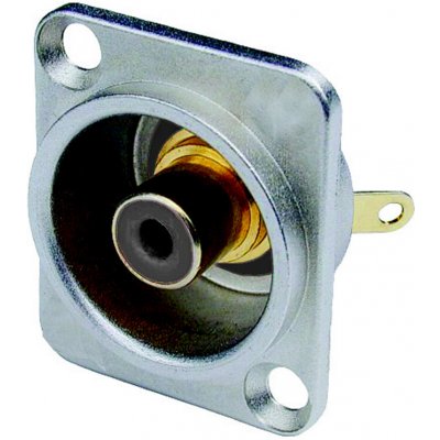 Cinch-Chassis-zásuvka / kov. Amphenol ACJB-BLK černý/ černý – Hledejceny.cz