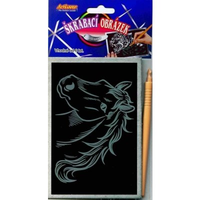 ArtLover Škrabací obrázek stříbrný blistr – Zboží Dáma