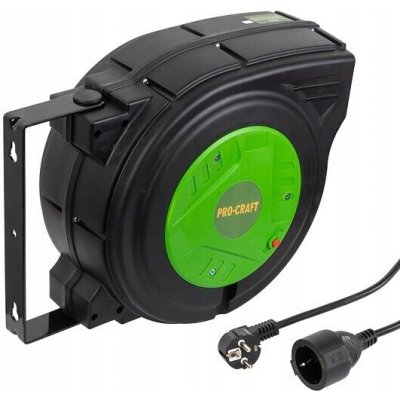 PROCRAFT kabel prodlužovací 230V, 25m, AUTOMATICKÝ NAVIJÁK EK25N, 3200W/150 – Hledejceny.cz