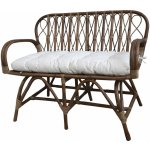 Chic Antique ratanová pohovka Anor Wicker 107 x 60 x 85cm Hnědá – Zboží Dáma