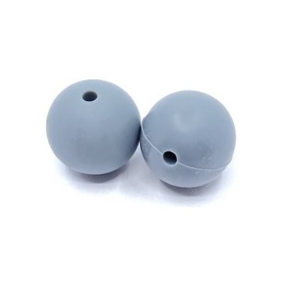 Silikonový korálek 12 mm šedý – Sleviste.cz