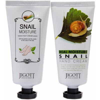 Jigott Real Moisture Snail krém na ruce s extraktem ze hlemýždího slizu 100 ml – Zboží Dáma