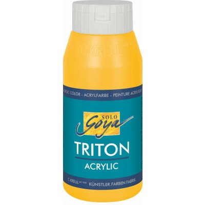 KREUL Akrylová barva TRITON SOLO GOYA kukuřice žlutá 750 ml – Sleviste.cz