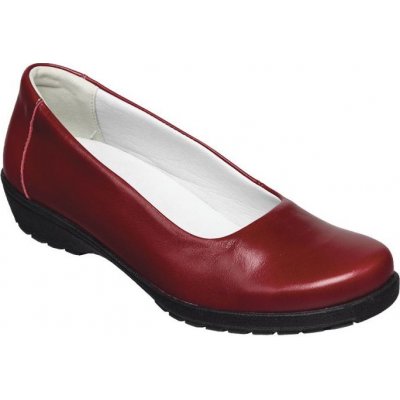 Santé CS/8032 zdravotní kožené baleriny červená – Zboží Dáma