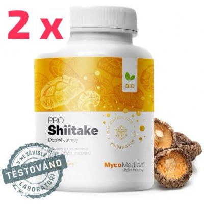 MycoMedica Shiitake PRO 2 x 90 kapslí – Hledejceny.cz