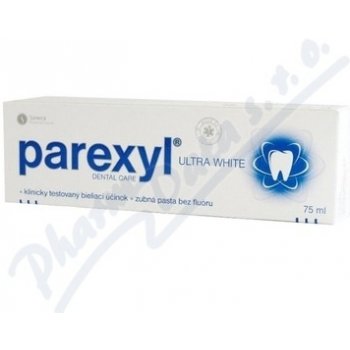 parexyl Ultra White bez fluoru zubní pasta 75 ml
