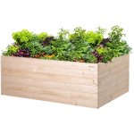 Atmowood Dřevěný vyvýšený záhon 160 x 100 x 60 cm hnědý – Hledejceny.cz