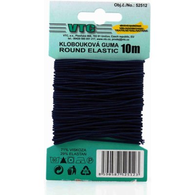 VTC Klobouková guma 1,2 mm - na kartě tmavě modrá – Zboží Mobilmania