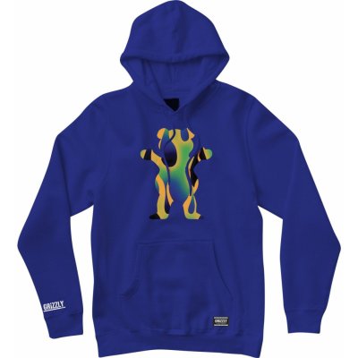 GRIZZLY Green Fire Hoodie Roy