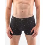 Gina pánské boxerky kratší nohavička, šité, s potiskem 73116P černá tm. šedá – Zbozi.Blesk.cz