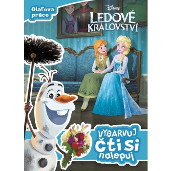 Ledové království Olafova práce Vybarvuj čti si nalepuj