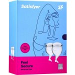 Satysfyer Feel Secure Sada menstruačních kalíšků průhledné 2 ks – Zboží Dáma