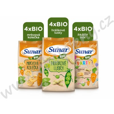 Sunar BIO křupky mix karton 12 x 45 g – Zboží Dáma