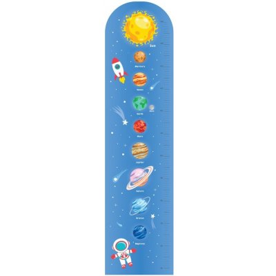 Wiky dětský metr na zeď pěnový vesmír 120 cm – Zboží Dáma