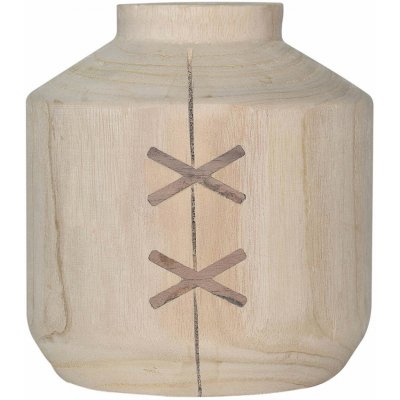 by inspire Dřevěná váza WoodStitch, 19 × 19 × 21 cm (W011-00-00) – Hledejceny.cz