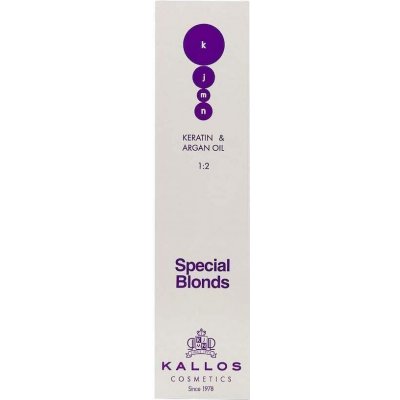 Kallos KJMN Cream Hair Colour Special Blonds Permanentní barva s arganovým olejem 90.01 Silver Blond 100 ml – Zboží Mobilmania