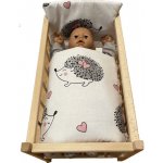 SDS Peřinky do postýlky pro panenky Ježeček 1x 38x44 cm / 28x20 cm – Zboží Dáma SDS Peřinky do postýlky pro panenky Ježeček 1x 38x44 cm / 28x20 cm – Zboží Dáma