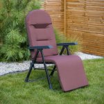 PATIO Polohovací zahradní křeslo s podnožkou Galaxy Plus Black Edition H047-04PB 460121 – Hledejceny.cz