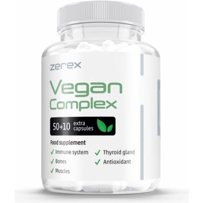 Zerex Vegan Komplex 50 + 10 kapslí – Hledejceny.cz