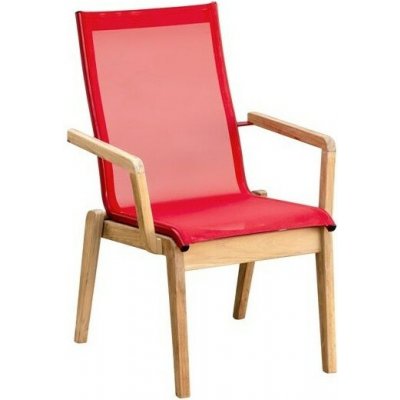 Karasek Stohovatelné jídelní křeslo Riva, Karasek, 62x65x94 cm, rám teak, lakovaný hliník výplet Karatex – Hledejceny.cz