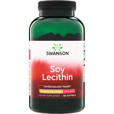 Swanson Soy Lecithin Non-GMO 1200 mg 180 kapslí – Hledejceny.cz