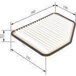 Vzduchový filtr BOSCH F 026 400 162 (F026400162) – Hledejceny.cz
