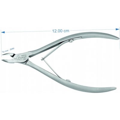 Lexwo kleště na kůži 12 cm, 3 mm typ R03-3 MAT – Zboží Dáma