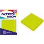 Bloček samolepící 75x75, 100 listů zelený neon – Hledejceny.cz