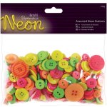 WEST DESIGN Knoflíky mix (250g) Neonové FOTO pouze ilustrační – Zboží Dáma