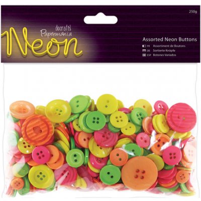 WEST DESIGN Knoflíky mix (250g) Neonové FOTO pouze ilustrační – Zboží Dáma