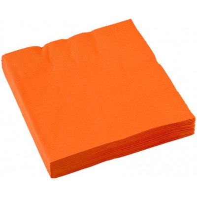 Amscan papírové ubrousky oranžové 20ks 33x33cm – Hledejceny.cz