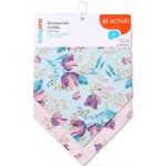 BabyOno Dětský bryndáček/šátek 2D sada Floral, lila/mátová – Zbozi.Blesk.cz