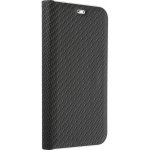 Pouzdro LUNA Book Carbon HUAWEI Y6 2019 černé – Zboží Mobilmania