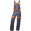 Ardon H8408 Cool Trend Pracovní kalhoty s laclem šedá / oranžová