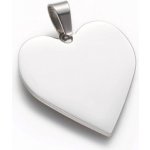Šperky4U Ocelový přívěšek srdce DR1323 ST – Zboží Mobilmania