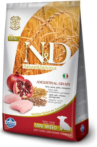 N&D Ancestral Grain Puppy Mini Chicken & Pomegranate 0,8 kg
