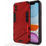 Pouzdro AppleKing odolné ochranné se stojánkem iPhone X/Xs - červené – Hledejceny.cz